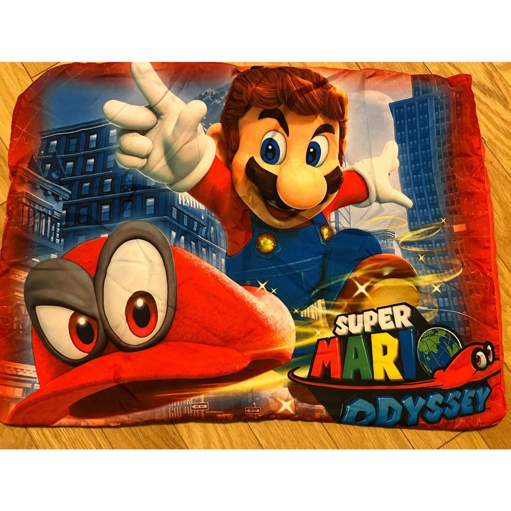 Nintendo Super Mario Odyssey Pillow Case Sham Cover Video Game Nintendo